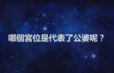 哪個宮位是代表了公婆呢？
