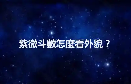 紫微斗數怎麼看外貌？